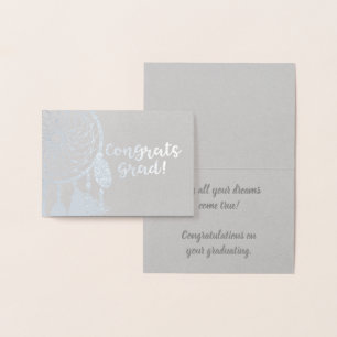 Congratulations Graduate Dreamcatcher Foil Card