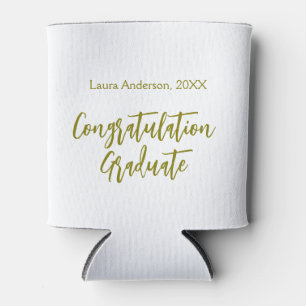 Congratulations graduate golden name class 20XX si Can Cooler