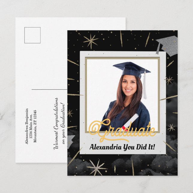 Congratulations Graduate Graduating Class 2023 Postcard (Front/Back)