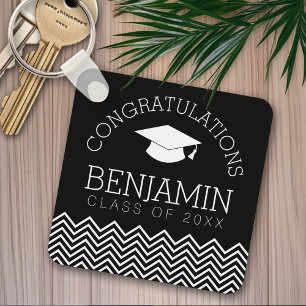 Congratulations Graduate Graduation CAN EDIT COLOR Key Ring