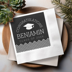 Congratulations Graduate Graduation CAN EDIT COLOR Napkin