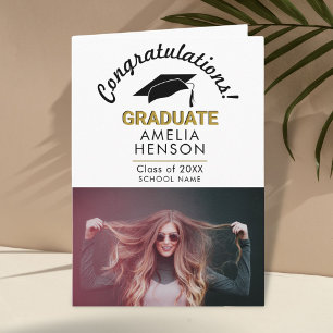 Congratulations Graduate Graduation Cap Photo Card