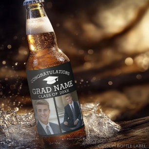 Congratulations Graduate Graduation Photos Beer Bottle Label