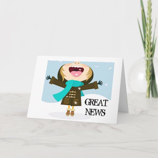 CONGRATULATIONS **GRADUATE** GREAT NEWS! CARD (Front)