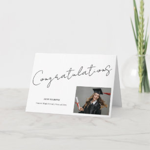 Congratulations Graduate Minimal Graduation Card