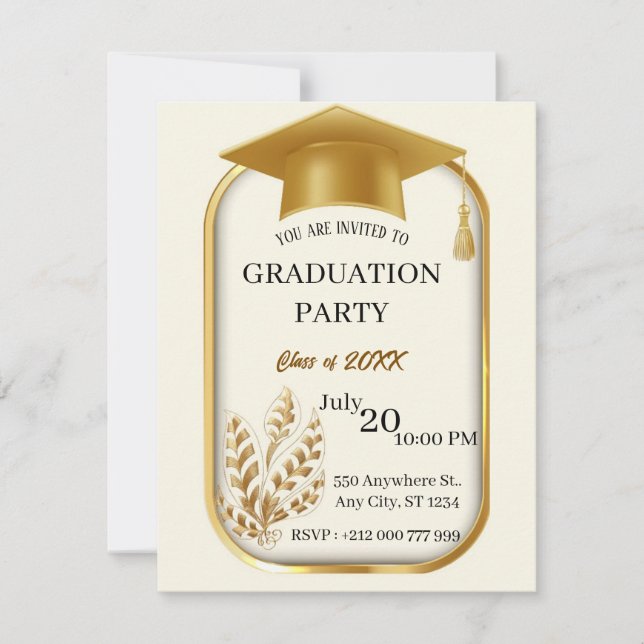 Congratulations Graduate Moroccan Design Card (Front)