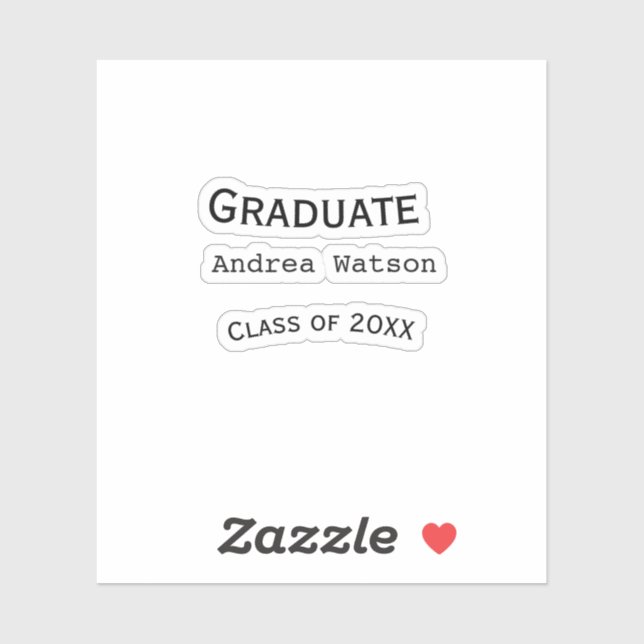 Congratulations graduate name class of 20XX type w (Sheet)