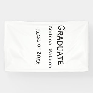 Congratulations graduate name class of 20XX type w Banner