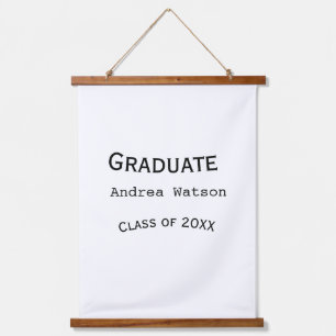 Congratulations graduate name class of 20XX type w Hanging Tapestry