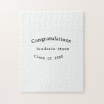 Congratulations graduate name class of 20XX type w Jigsaw Puzzle<br><div class="desc">Design</div>