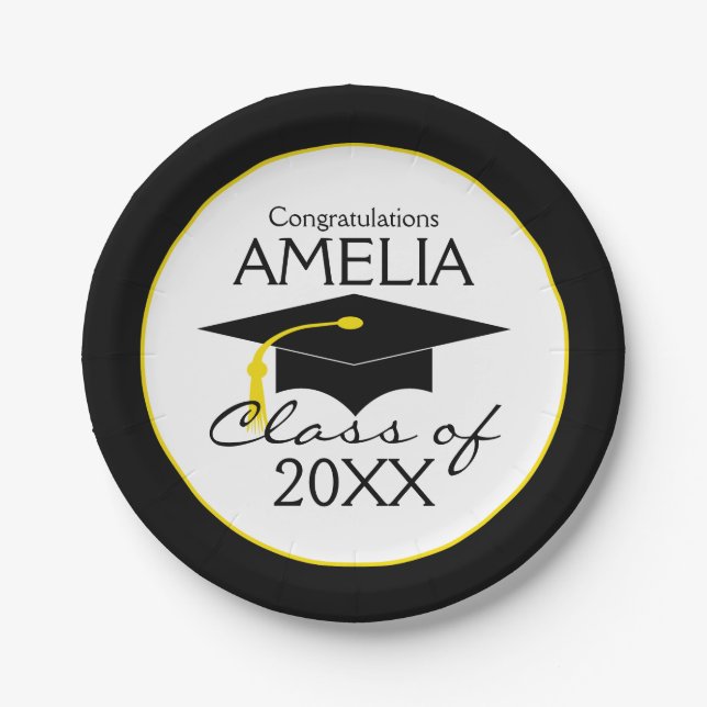 Congratulations Graduate Paper Plate (Front)