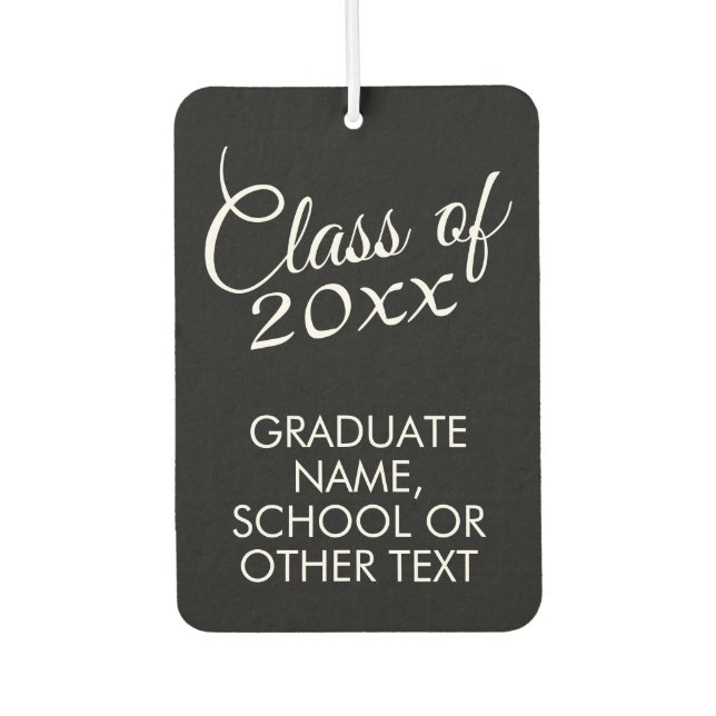 Congratulations Graduate - Personalized Graduation Car Air Freshener (Front)