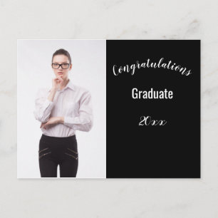 Congratulations Graduate Photo and Year Postcard