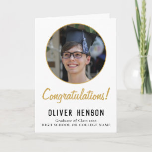 Congratulations Graduate Photo Graduation Card