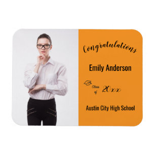 Congratulations Graduate Photo Year School Magnet