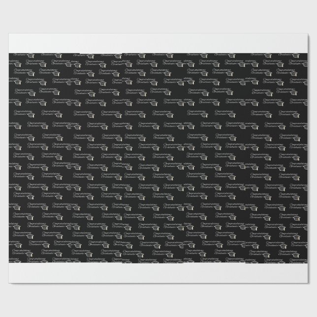 Congratulations Graduate Wrapping Paper (Flat)