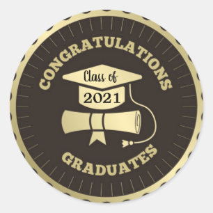 Congratulations Graduates  Classic Round Sticker