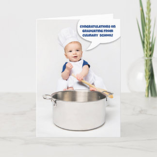 Congratulations Graduating Culinary School Holiday Card