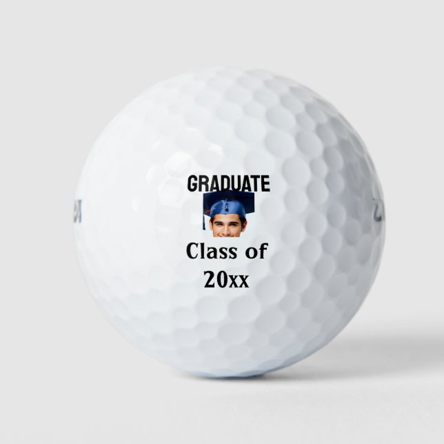 Congratulations graduation add name year text  golf balls (Front)
