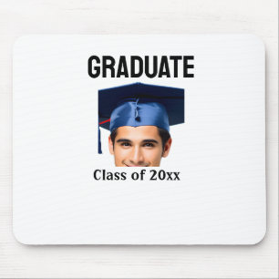 Congratulations graduation add name year text mouse mat