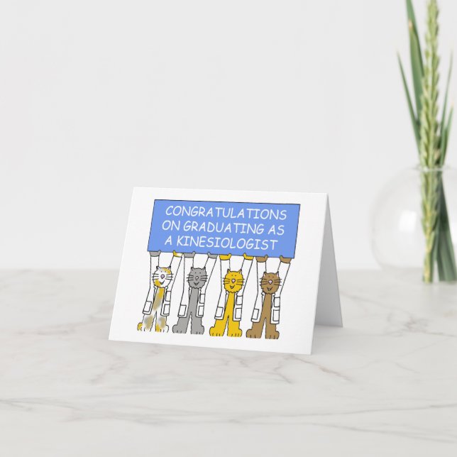 Congratulations Graduation as a Kinesiologist Card (Front)