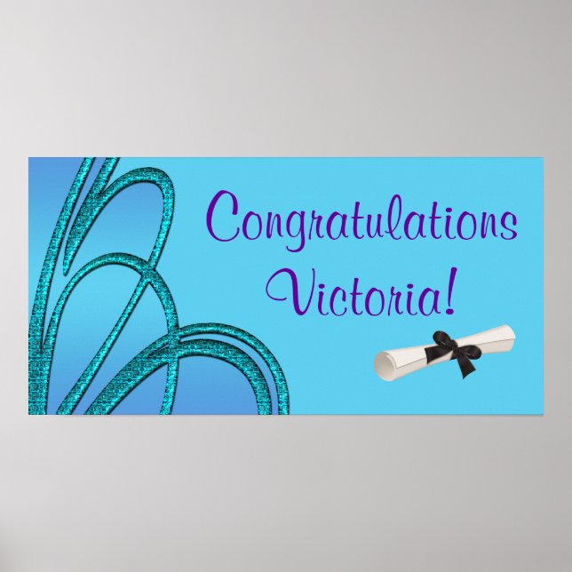 Congratulations Graduation Banner Posters (Front)
