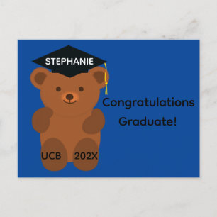 Congratulations Graduation Bear #1 Postcard