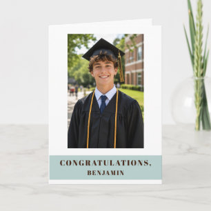 Congratulations Graduation Graduate Photo Card