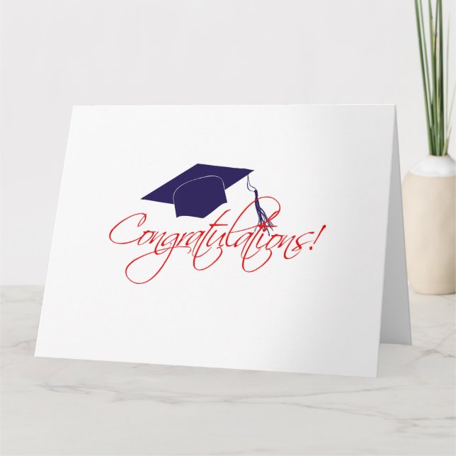 Congratulations graduation hat card (Front)