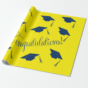 Congratulations graduation hat Wrapping Paper