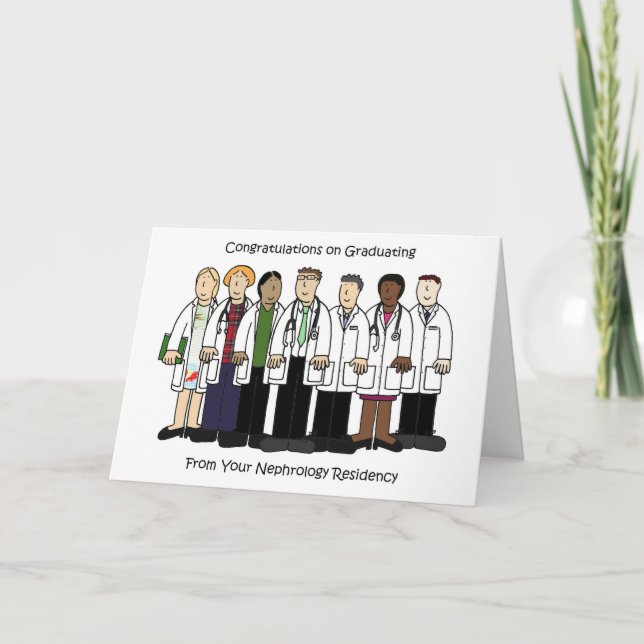 Congratulations Graduation Nephrology Residency Card (Front)