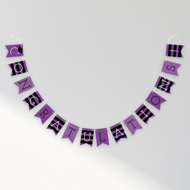 Congratulations Graduation Party | Purple Bunting (Creator Uploaded)