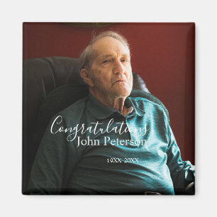 Congratulations home inauguration retirement name  magnet