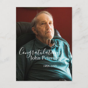 Congratulations home inauguration retirement name  postcard