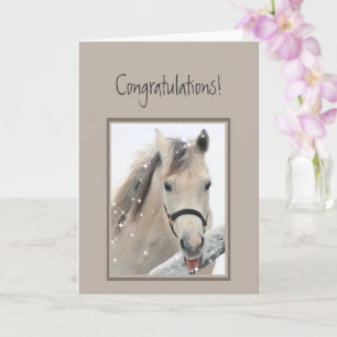 Congratulations I'm Jealous Horse with Attitude Card
