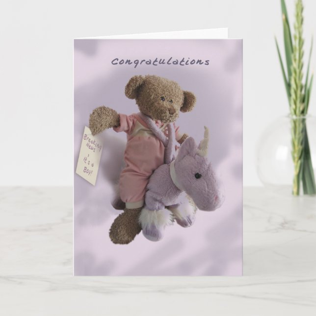 Congratulations-It's a Boy Card (Front)