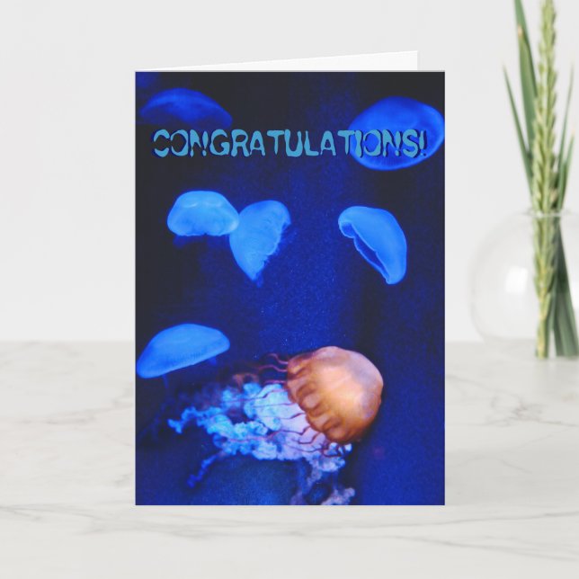 Congratulations Jellyfish Card (Front)