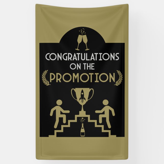 Congratulations Job Promotion Banner (Vertical)
