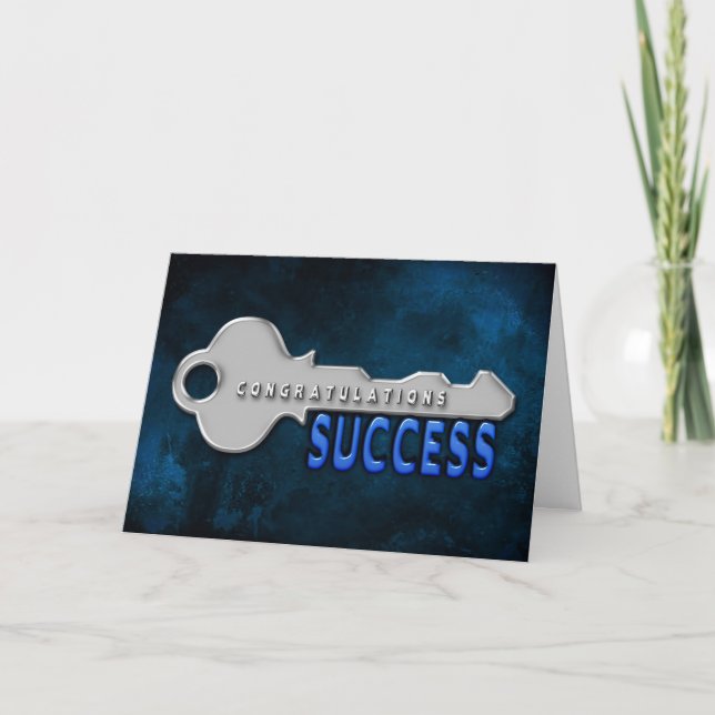 CONGRATULATIONS - KEY TO SUCCESS CARD (Front)