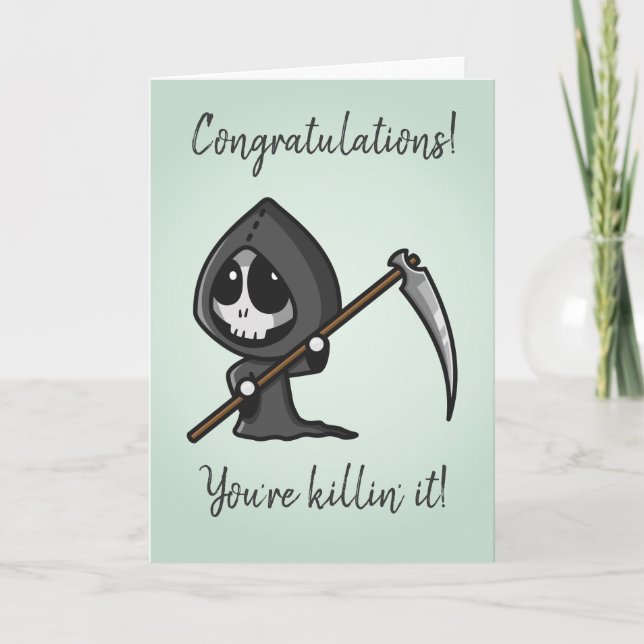 Congratulations Killing It Card (Front)