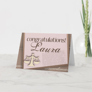 Congratulations Law School Graduate Card