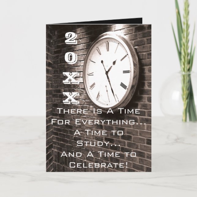 Congratulations! Let's Party! Graduation Card (Front)