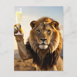 Congratulations Lion Postcard