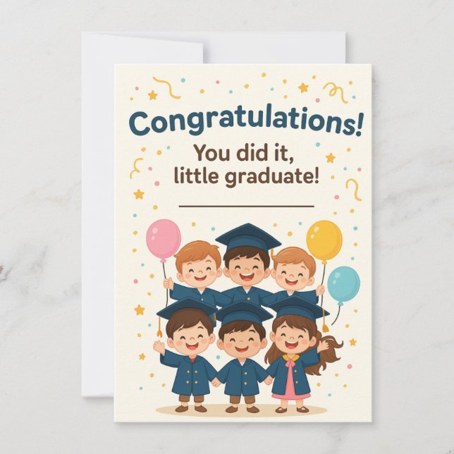 Congratulations Little Graduate Card  (Front)