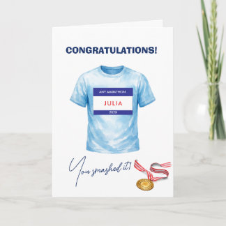 Congratulations Marathon Runner Card
