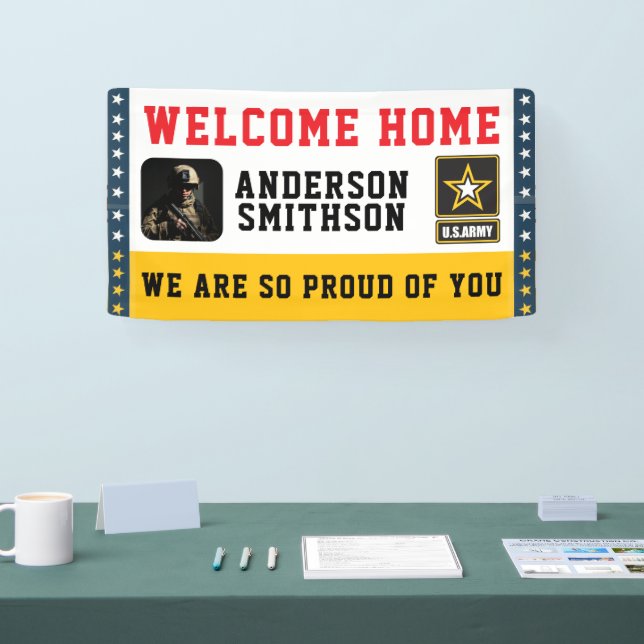 Congratulations Military Service | Custom Photo  Banner (Tradeshow)