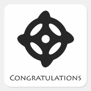 Congratulations (Mo No Yo ) Adinkra Symbol Sticker