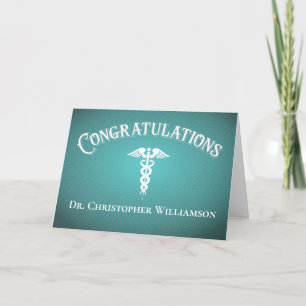 Congratulations Modern Medical Doctor Card