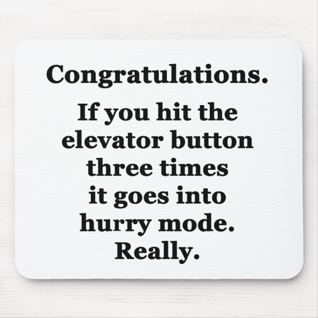 Congratulations Mouse Mat (Front)