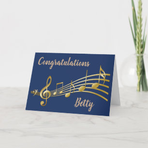 Congratulations, Music Greeting Card